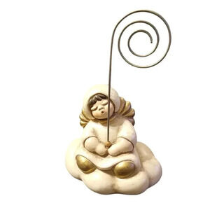 THUN Vintage Italian Pottery Bolzano Sleeping Angel Photo Holder 5.25" HTF